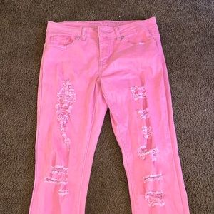 Pink jeans